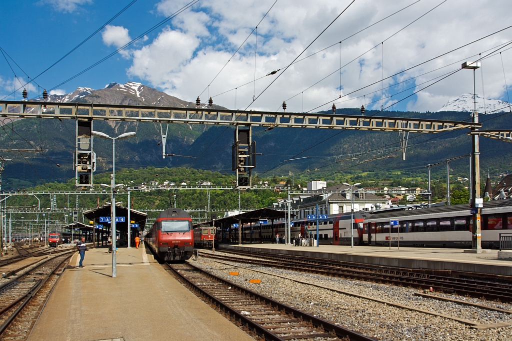 Der Bahnhof Brig am 28.05.2012