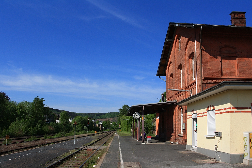 Der Bahnhof Herdorf am 08.05.2011