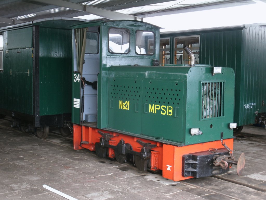 MPSB Lok Nr.34,am 13.April 2013,im Schwichtenberger Lokschuppen.