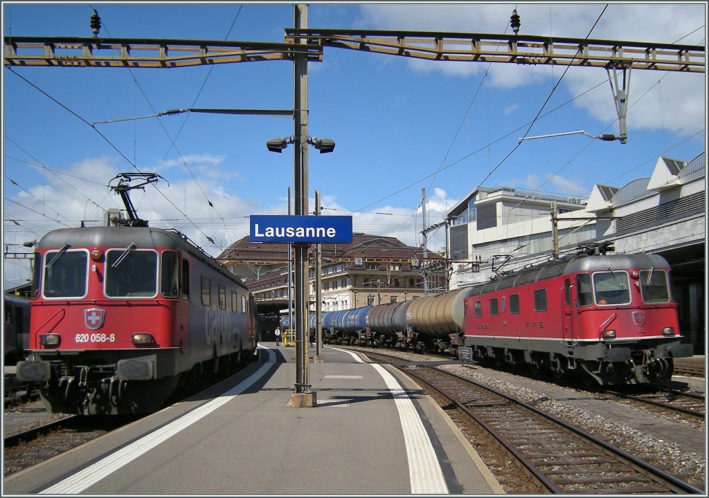 Nochmals zwei Re 6/6, diesmal in Lausanne.
20.04.2012