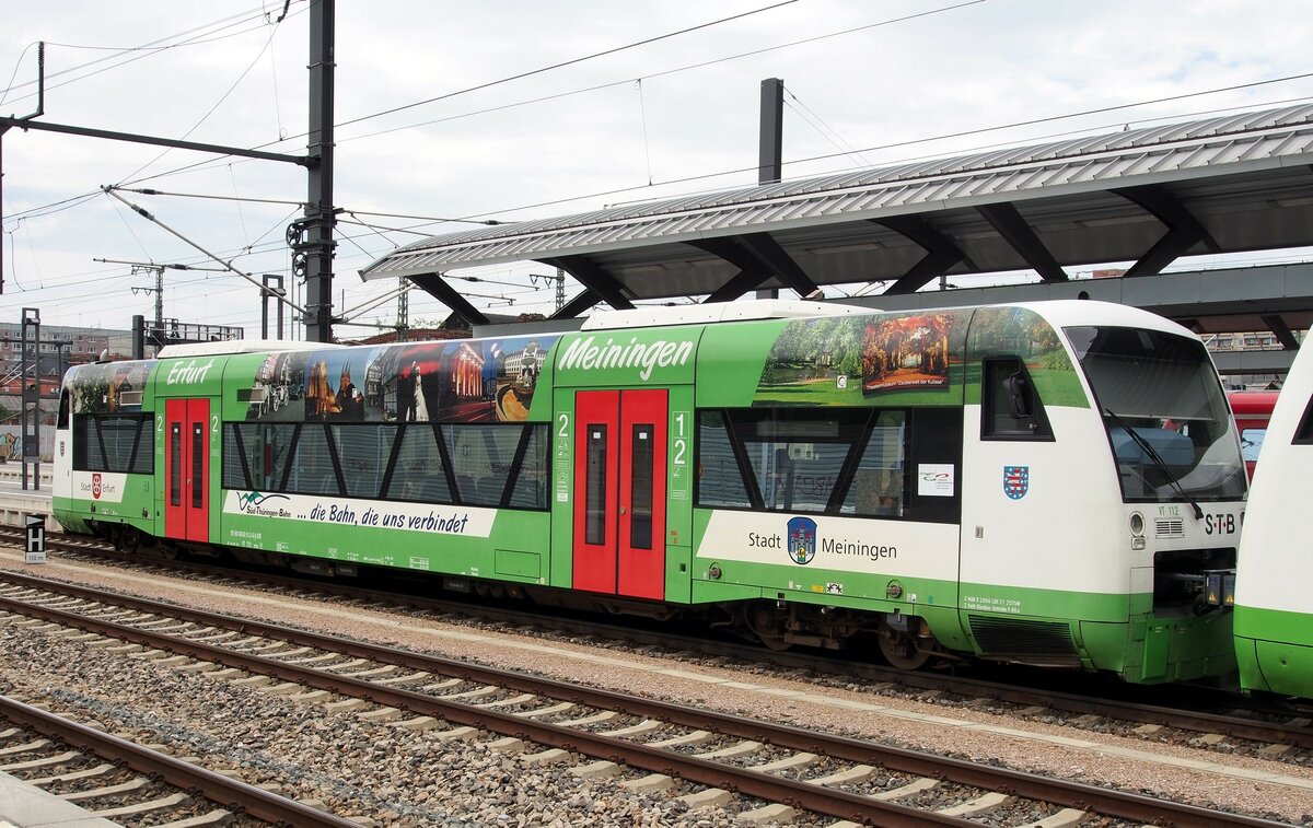 650 512-6 VT 112 der STB in Erfurt Hbf am 26.06.2015.