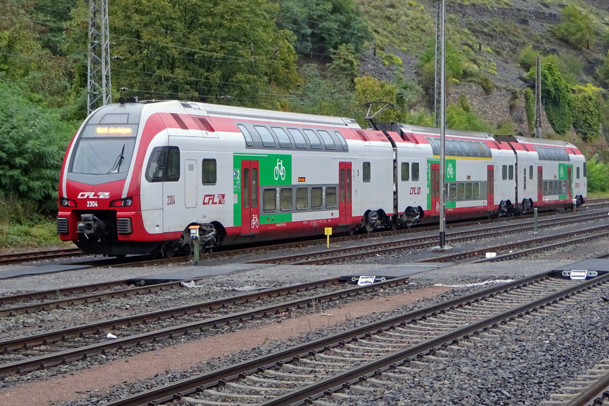 Am 23.September 2019 steht CFL 2304 in Cochem abgestellt.
