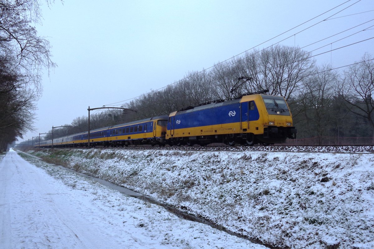 Am 24 Jänner 2019 durcheilt 186 112 Tilburg Oude Warande.