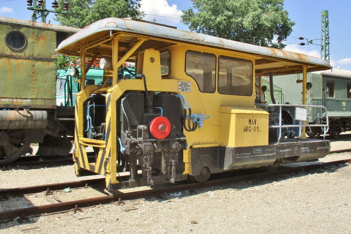 AVG-01 steht am 12 Mai 2018 ins Eisenbahnmuseum Budapest.