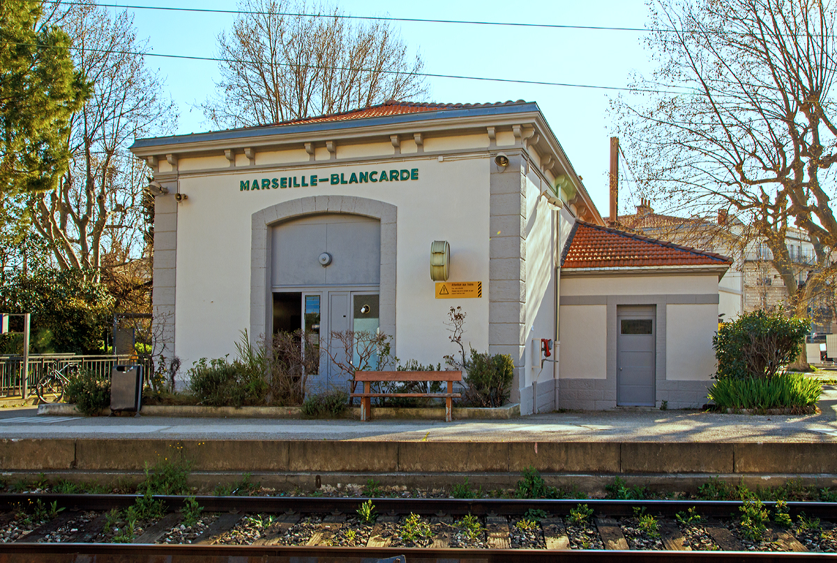 
Bahnhofsambiente und -impressionen im Bahnhof Marseille-Blancarde am 26.03.2015. 
