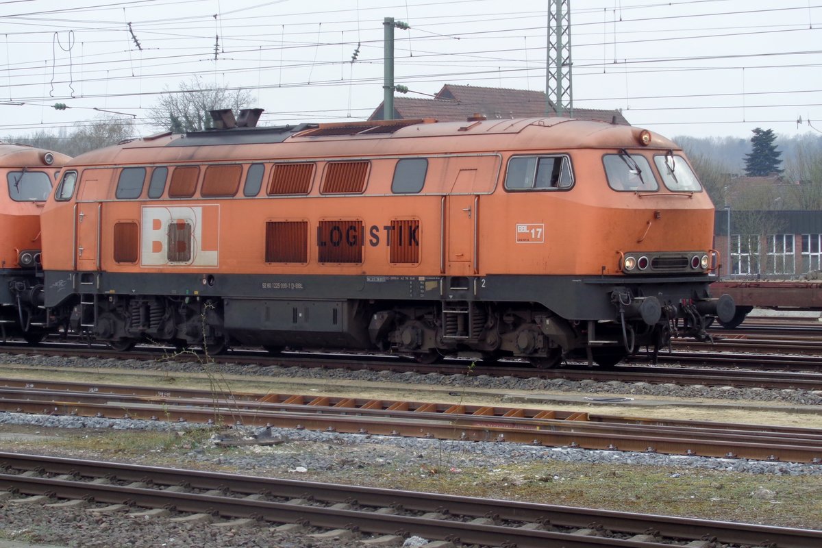 BBL-17 steht am 9 April 2018 in Rheine. 