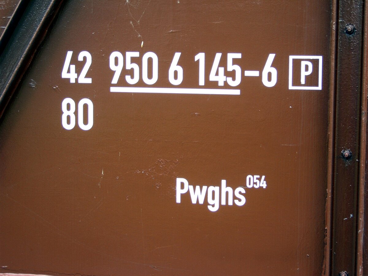 Behelfspackwagen/Begleitwagen Pwghs 654 im Eisenbahnmuseum Vienenburg am 03.05.2005.