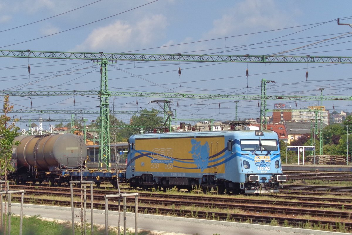 CER 610 102 sont sich in Kelenföld am 10 September 2018.