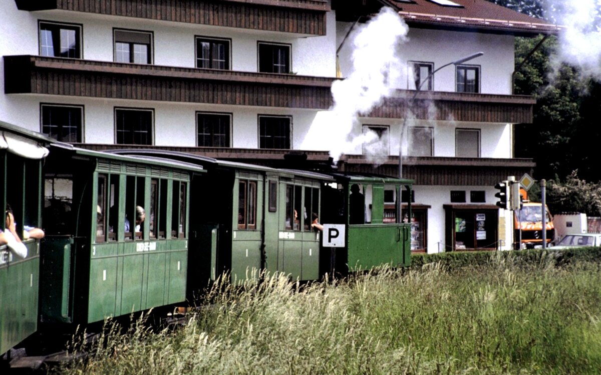 Chiemseebahn in Prien am 15.06.1981.