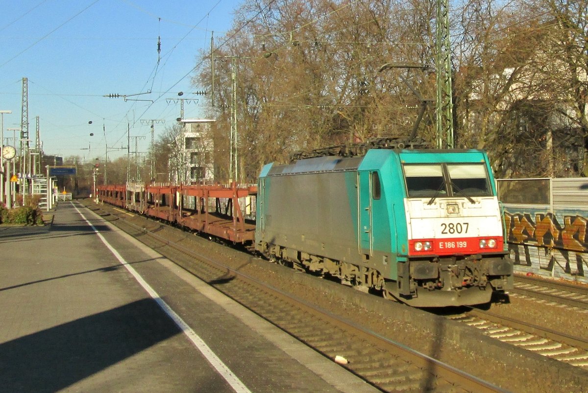 CoBRa 2807 durchfahrt am 20 Jänner 2017 Köln Süd.