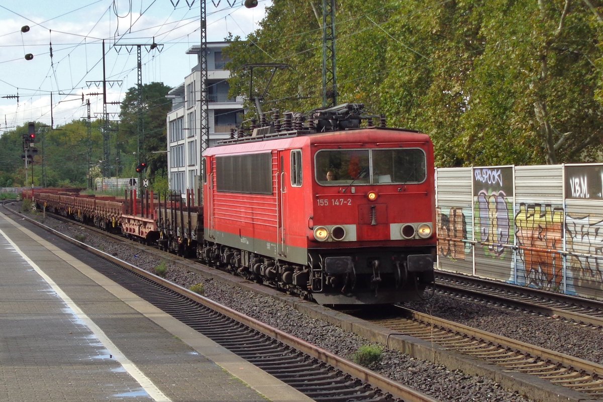 DB 155 147 durchfahrt Köln Süd am 24 September 2018.