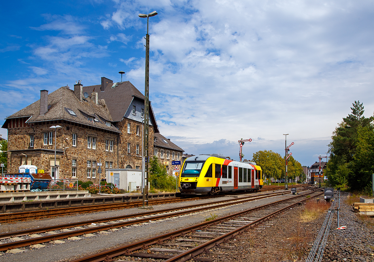 Der Bahnhof Hachenburg am 17.08.2011. Er liegt an der KBS
