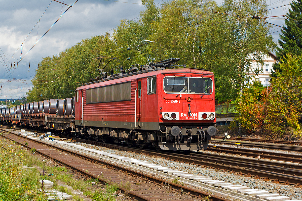 Die 155 248-8 (91 80 6155 248-8 D-DB) der DB Schenker Rail Deutschland