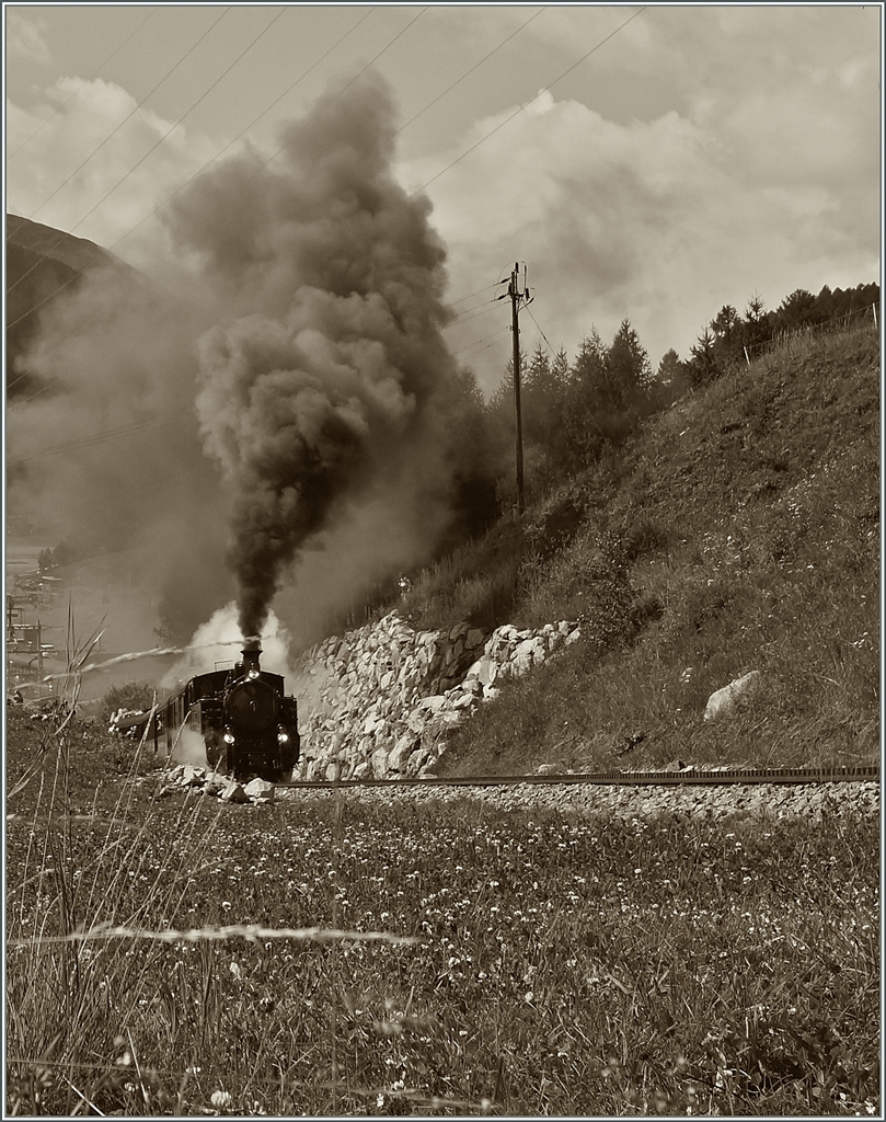 Die Furkabahn kommt - und dies seit nun 100 Jahren!
Bei Oberwald, den 16. August 2014