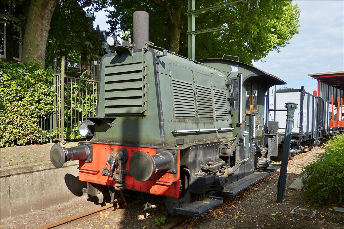 Diesel Rangierlok NS 311 im Museum in Utrecht.  01.10.2016