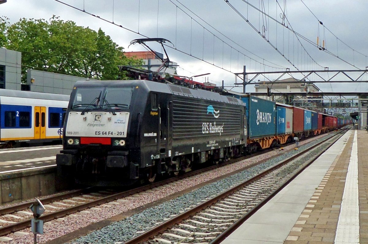 ERS 189 201 durchfahrt am 16 Juli 2016 Dordrecht Centraal.