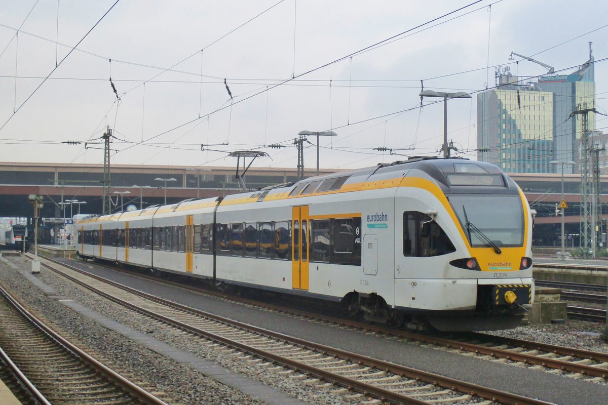EuroBahn ET7-04 steht am 30 Januar 2018 abgestellt in Dsseldorf Hbf.