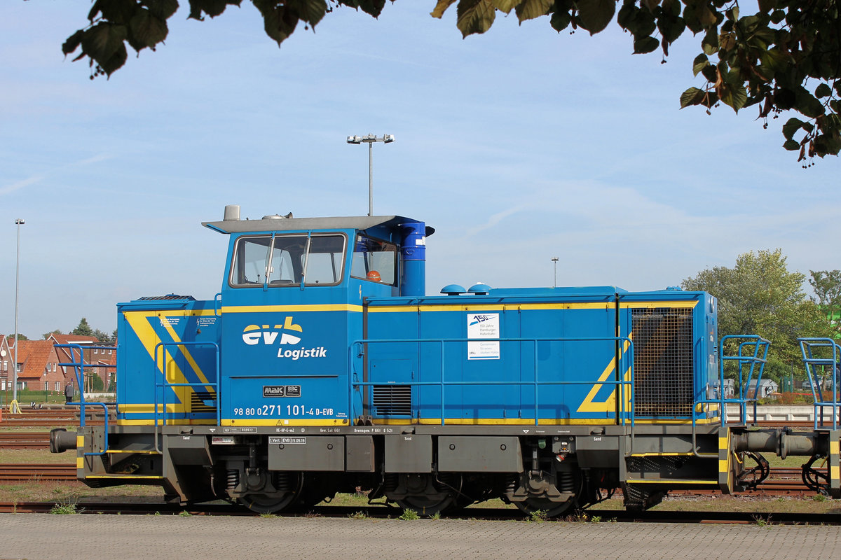 EVB-Logistik 271 101-4 am 16.09.2018 in Bremervörde.