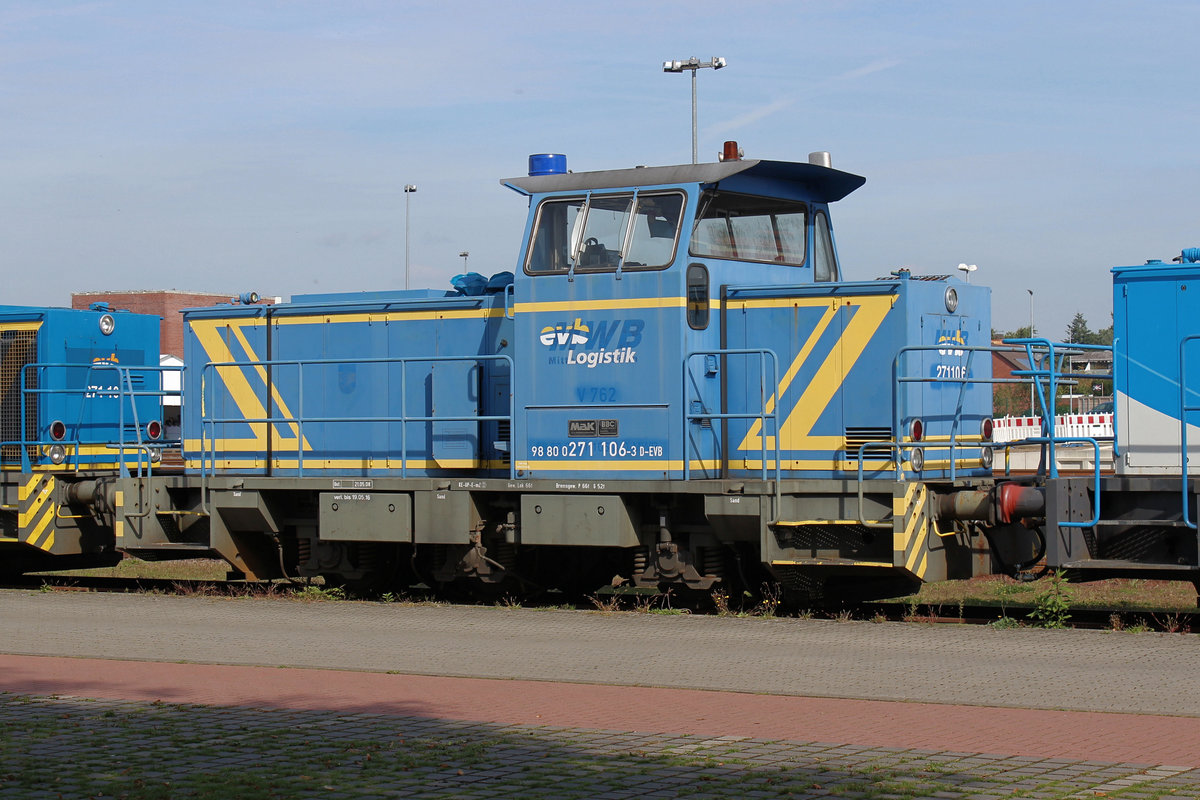 EVB-Logistik 271 106-3 am 16.09.2018 in Bremervörde.