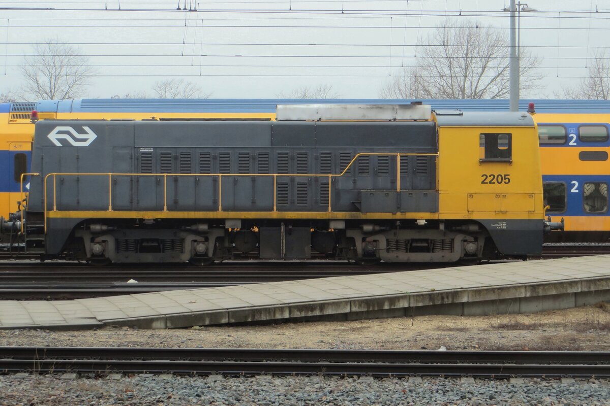 Ex-NS 2205 steht am 17 Dezember 2021 in Nijmegen.