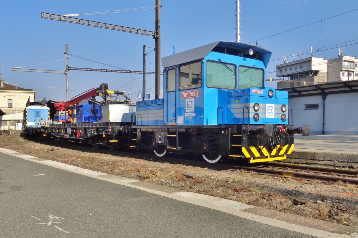 EZ 797 705 steht an die Arbeit in Brno hl.n. am 20 September 2018.