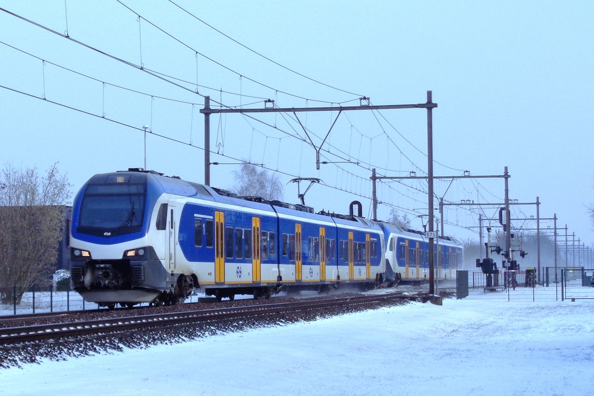 NS 2218 durchfahrt am 23 Januar 2019 Alverna. 