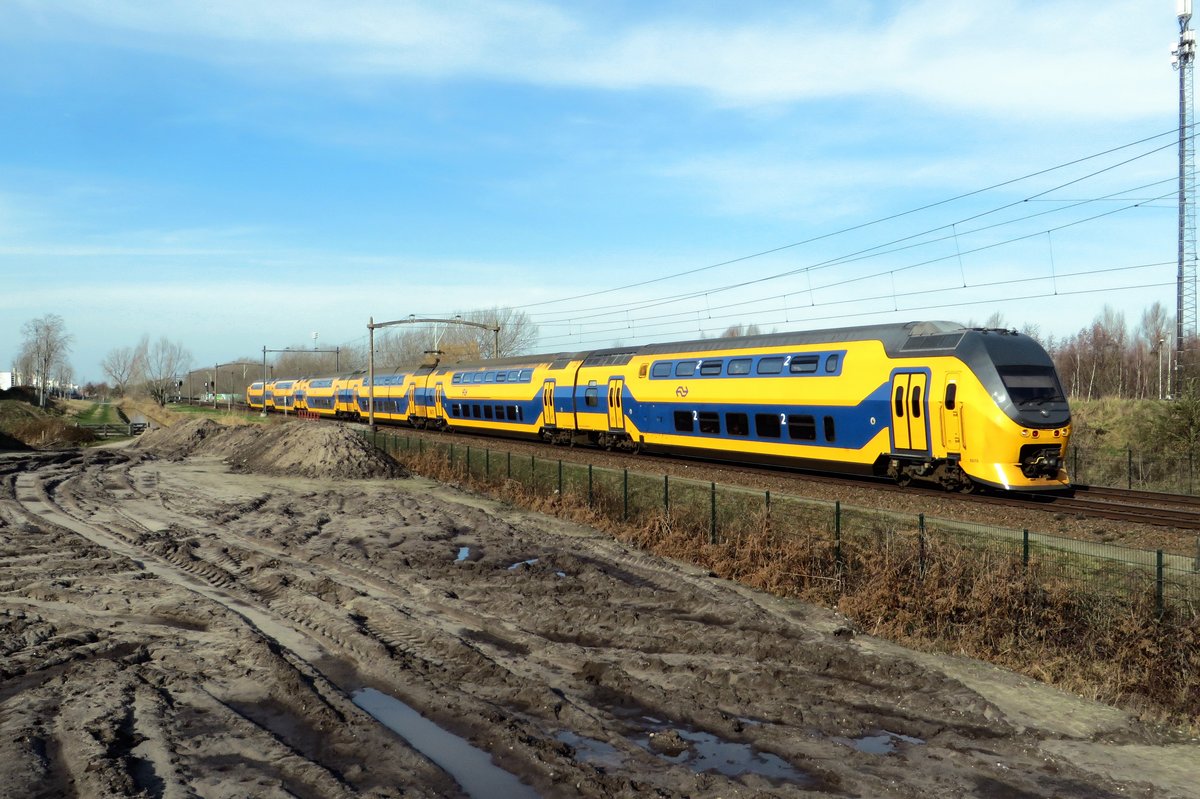 NS 8670 durchfahrt am 21 Februar 2021 Tilburg Reeshof.