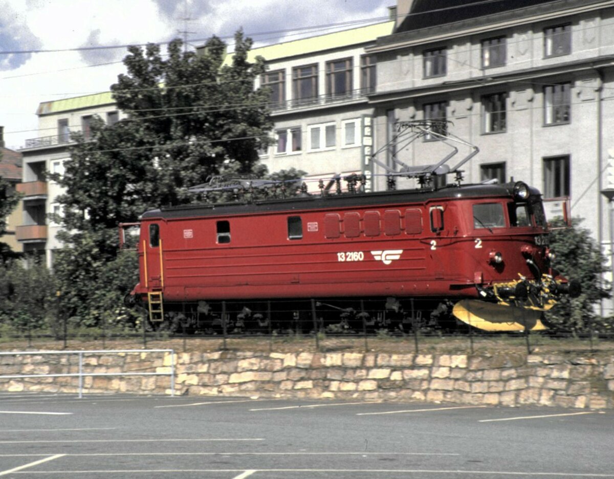 NSB El 13 2160 in Hamar am 04.08.1985.