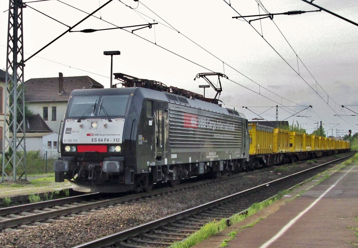 SBBCI 189 112 durchfahrt am 29 Augustus 2015 Kaldenkirchen.