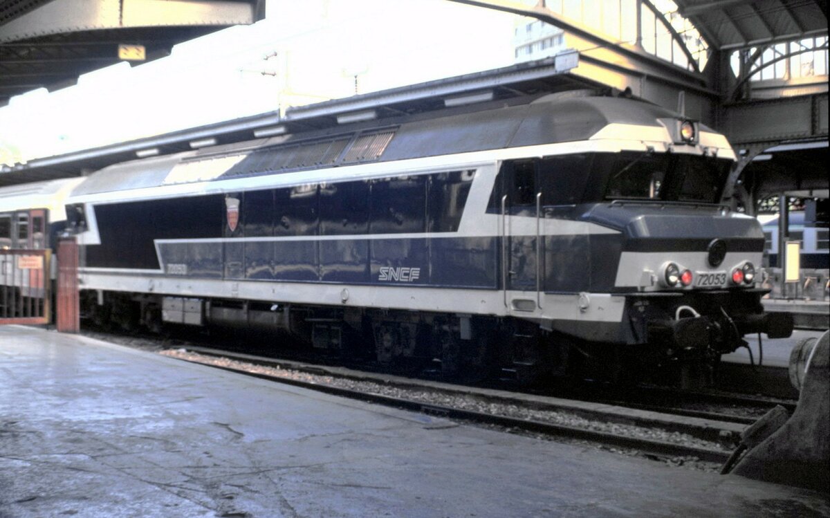 SNCF CC 72 053 im Gare de L'Est in Paris am 09.10.1994.