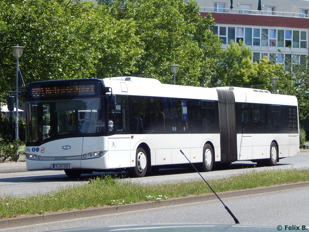 Solaris Urbino 18 der Beelitzer Verkehrs- und Servicegesellschaft mbH in Potsdam.