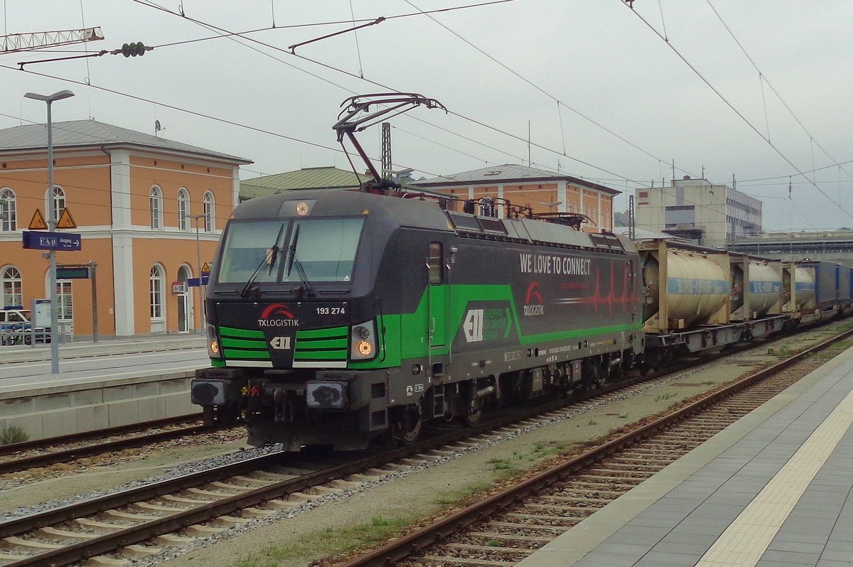 TX Log 193 274 durchfahrt am 7 September 2018 Passau.