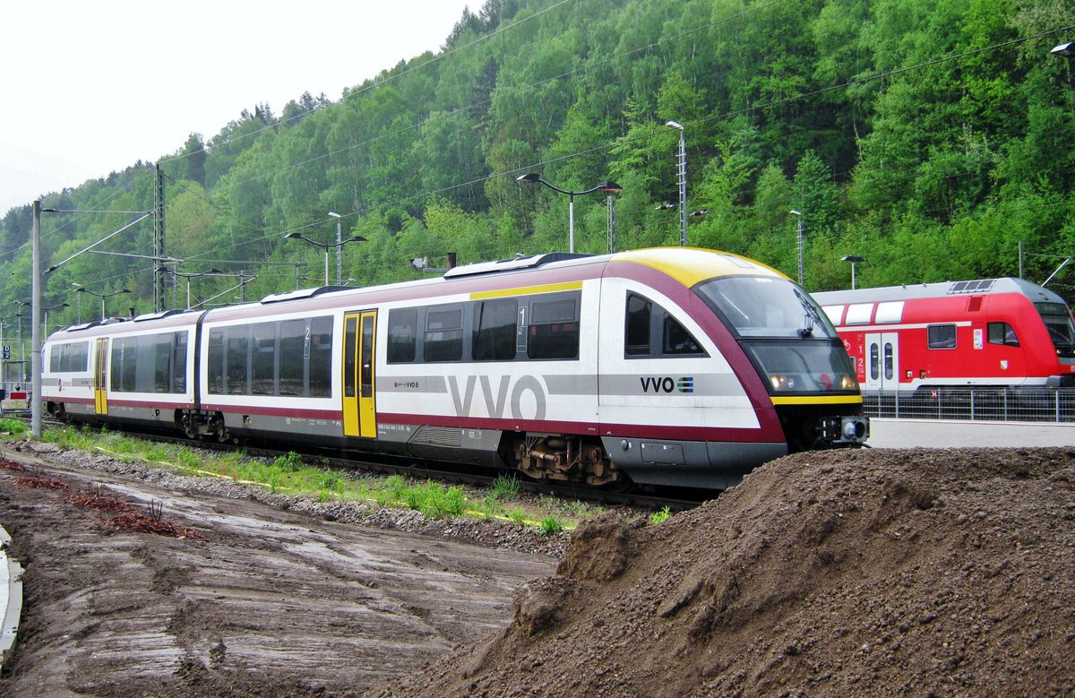 VVO 642 840 steht am 1 Mai 2011 in Bad Schandau. 
