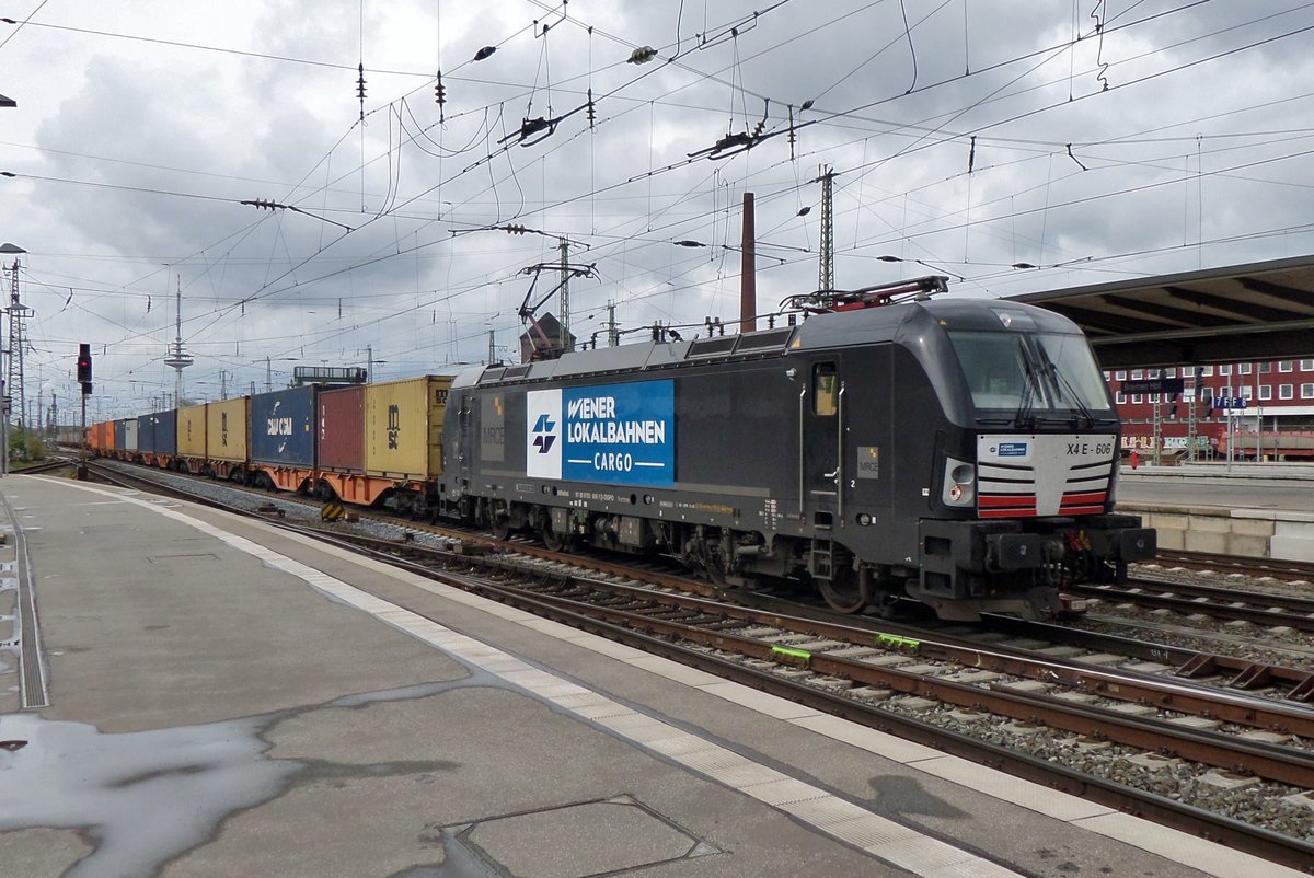 WLC 193 606 durchfahrt Bremen Hbf am 27 April 2016.