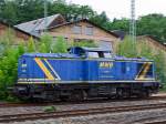 br-202-dr-112-v100-ost Hier ist mir unbewusst ein Mitzieher gelungen:
Die V 1203 (ex DB AG 202 725-8, ex DR 110 725-8) der Mittelweserbahn (MWB) rangiert am 17.06.2011 in Betzdorf/Sieg. Die DR V100 wurde 1974 bei VEB-LEW, Hennigsdorf unter Fabrik-Nr. 14426 gebaut.
