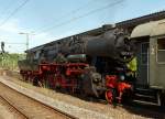BR 52 52 8134-0 der Eisenbahnfreunde Betzdorf (EFB) im Bahnhof Betzdorf/Sieg am 08.05.201. Eisenbahnfreunde fuhren Sonderfarten zwischen Siegen und Au/Sieg, anl�ssig des Kreisheimattages in Betzdorf und de 150 Jahre Streckenjubil�um Siegstrecke.
