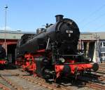 BR 82 Die 82 008 (ex 082 008-4) am 23.04.2011 im S�dwestf�lische Eisenbahnmuseum in Siegen. Die Lok wurde 1951 unter Fabriknummer 2884 bei Krupp gebaut.Sie vom 02.01.1961 bis 21.05.1966 Bw Altenkirchen (Ww) beheimatet.
