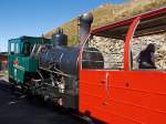 Die Heiz�l befeuerten BRB Lok 14 steht auf dem Bergbahnhof ...
