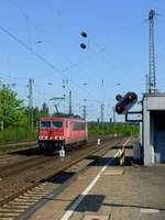 Am 15.5.17 durchfährt auch 155 128 den Bahnhof Hamm Richtung Norden.