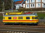   Der Turmtriebwagen 99 80 9636 003 2 D-KAF  Hans  der KAF SigBahnTec GmbH (Kreuztal), ex TVT 701 089-5 der VEB (Vulkan-Eifel-Bahn Betriebsgesellschaft mbH), ex DB 701 089-5, ex Deutsche Bahn