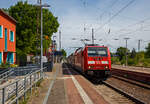 br-1462-traxx-p160-ac2/775607/die-146-277-91-80-6146 Die 146 277 (91 80 6146 277-9 D-DB) der DB Regio Nordost verlässt am 16.05.2022 mit dem RE 1 „Hanse-Express“ (Rostock – Schwerin – Hamburg) den Bahnhof Bützow.

Die Die TRAXX P160 AC2 wurde 2015 von Bombardier Transportation GmbH in Kassel unter der Fabriknummer  KAS 35087 gebaut.