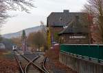   Der Bahnhof Daaden am 13.02.2015, Endpunkt der 10 km lange Daadetalbahn (KBS 463) zwischen Betzdorf und Daaden.
