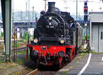   Die 78 468, ex DB 078 468-6, erreicht am 22.05.2008, mit dem Dampfsonderzug der RuhrtalBahn, den Hbf Hagen.