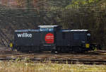 Die  203 501 „Roger“ (92 80 1203 501-2 D-WWL) der Willke Logistics GmbH (Ludwigslust) konnte ich am 19.03.2019 kurz vor Hamburg aus dem Zug heraus fotografieren.