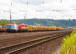   Die 212 058-2  Lena Sophie  (92 80 1212 058-2 D-LOC) der LoConnect GmbH (Nohfelden) mit der kalten 140 003-5 (91 80 6140 003-5 D-RCCDE) der Rail Cargo Carrier - Germany GmbH, ex DB E 40 003, und
