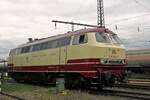 TEE-Diesellok 218 105 von NESA war am 30 Mai 2014 Gast ins Darmstadt-Kranichsteiner Eisenbahnmuseum.