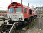 br-266-class-66-emd-jt42cwr/809826/class-66-hgk-nrde-670-in Class 66 HGK Nr.DE 670 in Ulm am 03.11.2013.