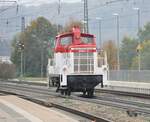 364 578-5  Johanna02  in Amstetten am 07.10.2010. Die Lok von der AIX rail GmbH (Aachen) mit der vollständigen Nr. 9880 3 364 578-5 D-AIX kam plötzlich und unerwartet die Geislinger Steige hinauf.