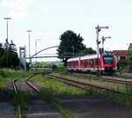br-623-lint-41-2/740194/623-535-und-623-037-lint 623 535 und 623 037 (Lint 41) in Doppetraktion in Vöhringen am 29.07.2021.
