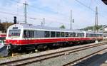 br-626-ne-81-waggon-union/713283/ne-81-mit-beiwagen-vs-250 NE 81 mit Beiwagen VS 250 der Schwbischen Alb Bahn in Ulm im Pendelverkehr nach Mnsingen am 16.09.2020.
